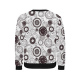 Classic vintage clock pattern Men's Crew Neck Sweatshirt