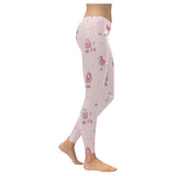 Poodle dog pink color theme Women's Legging Fulfilled In US