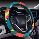 French fries red paper box pattern Car Steering Wheel Cover