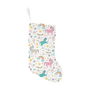 Colorful unicorn pattern Christmas Stocking