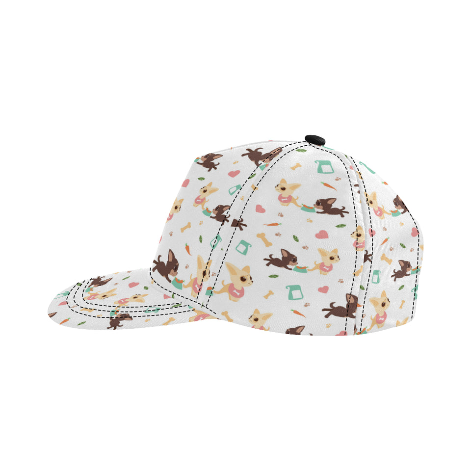 Cute Chihuahua puppie pattern All Over Print Snapback Cap