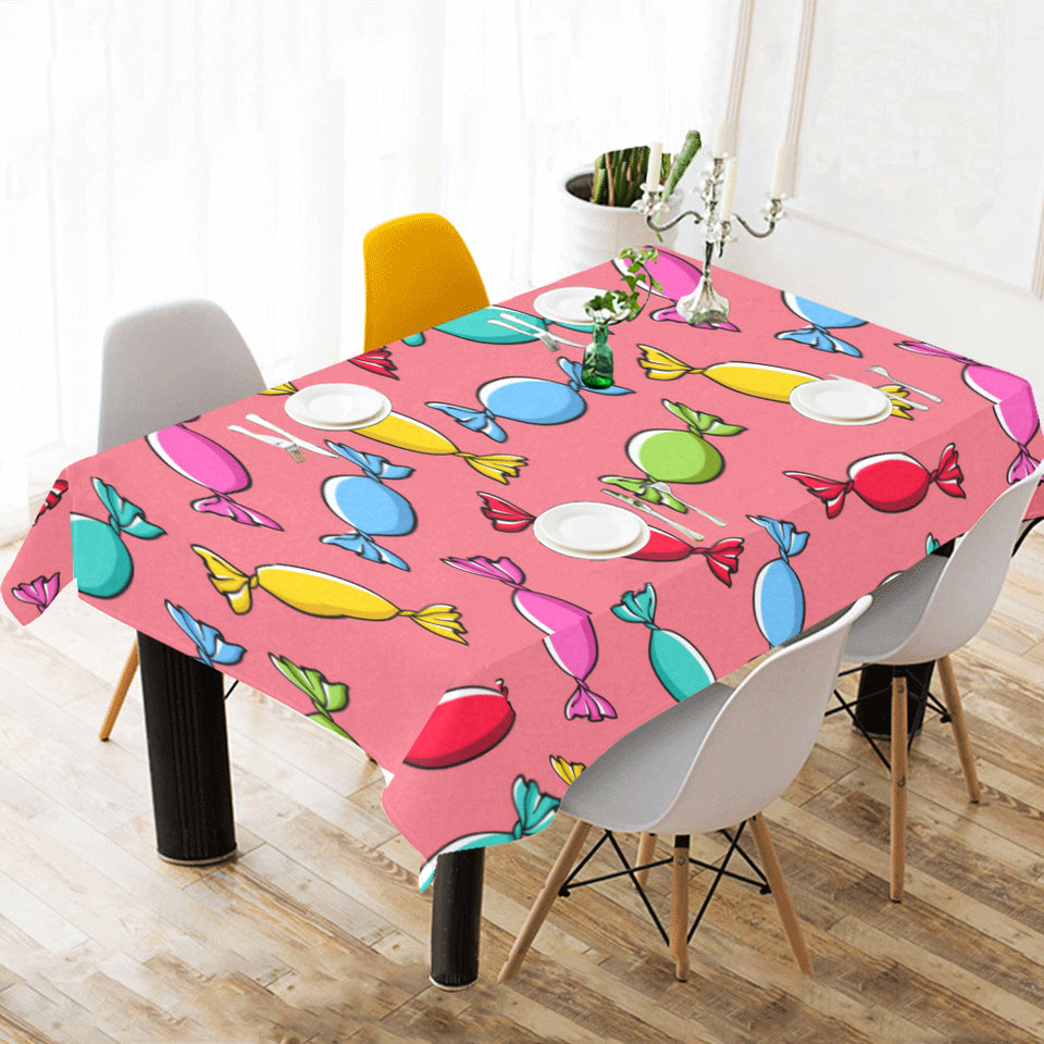 Colorful wrapped candy pattern Tablecloth