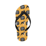 Boston terrier design pattern Unisex Flip Flops