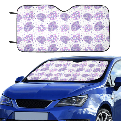 Hedgehog Pattern Print Design 05 Car Sun Shade
