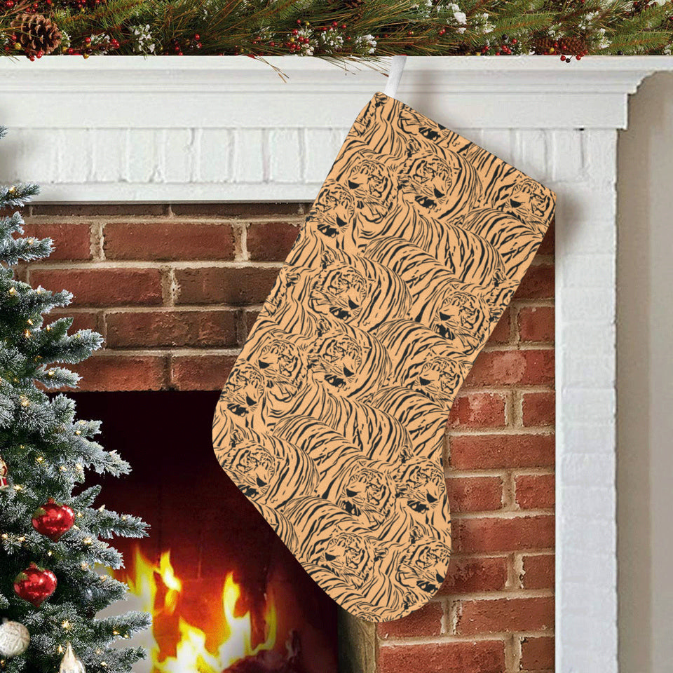 Bengal tigers pattern Christmas Stocking