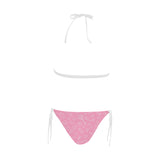 Sweet candy pink background Sexy Bikinis Two-Piece Swimsuits