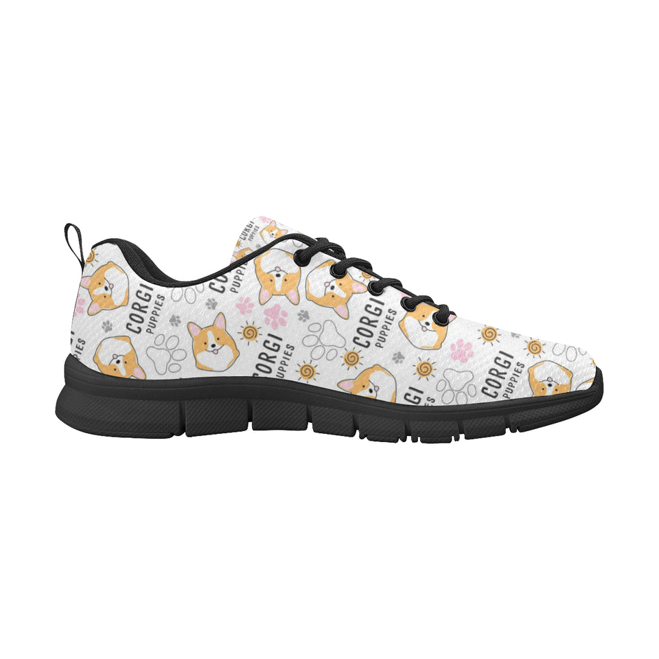 Corgi Dog Pattern Men's Sneaker Shoes