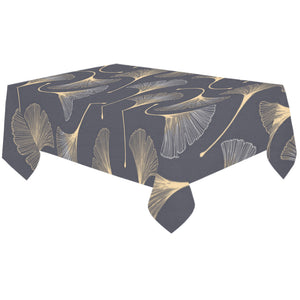 Gold ginkgo leaves Tablecloth