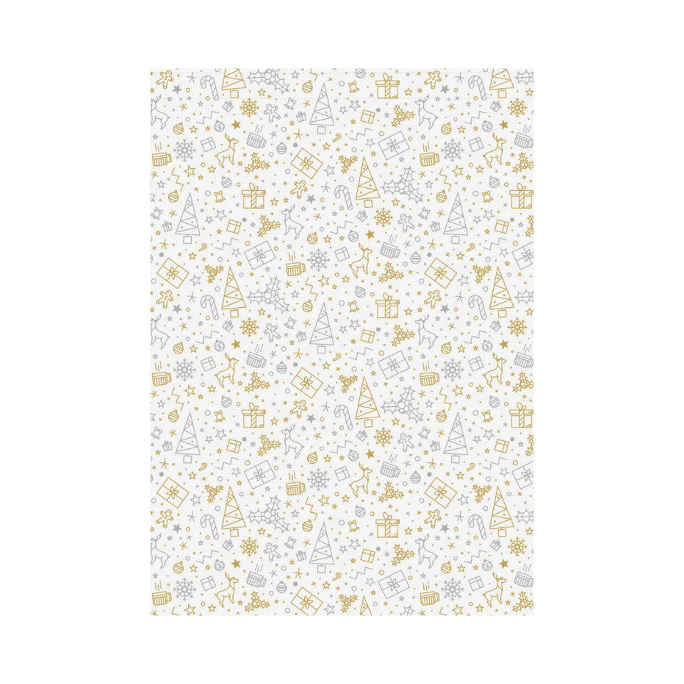Christmas tree Christmas element Silver gold patte House Flag Garden Flag