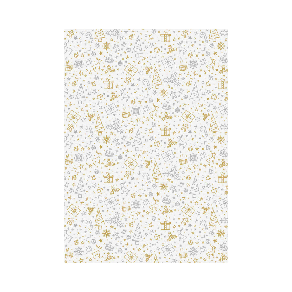 Christmas tree Christmas element Silver gold patte House Flag Garden Flag