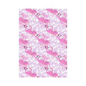 Pink flamingo flower pattern House Flag Garden Flag