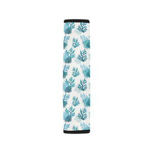 Coral Reef Pattern Print Design 04 Car Seat Belt Cover