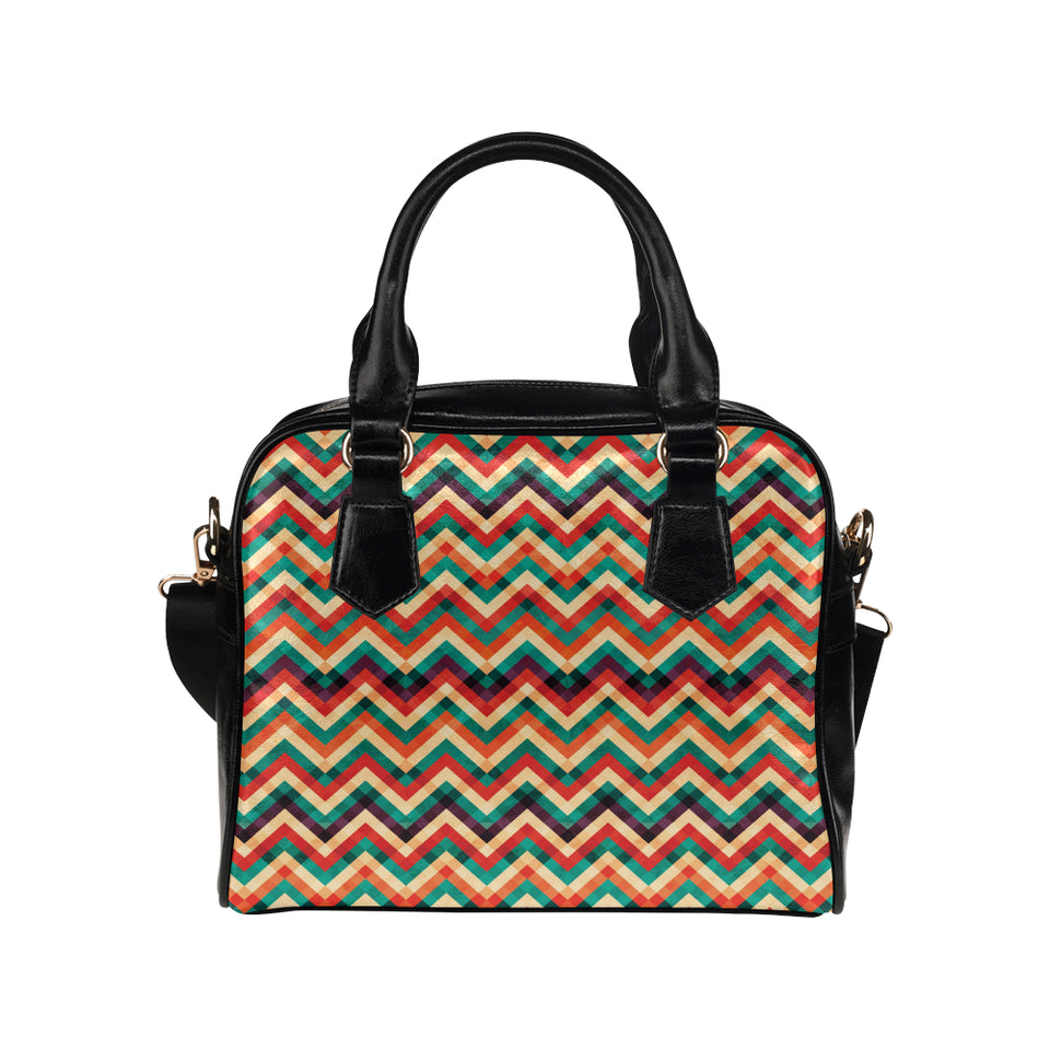 zigzag  chevron colorful pattern Shoulder Handbag