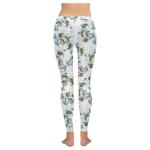 Peacock feather pattern Women's Legging Fulfilled In US
