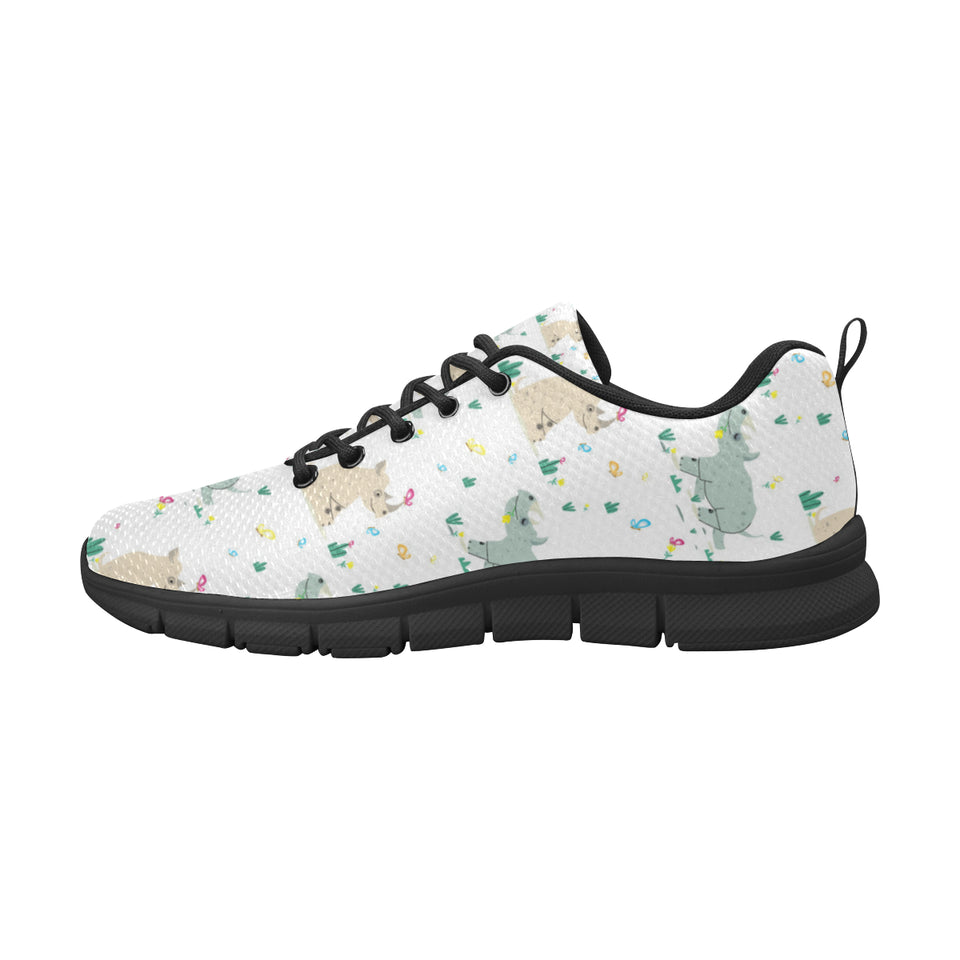 Cute Rhino pattern Women's Sneaker Shoes