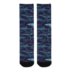 Shark pattern Crew Socks