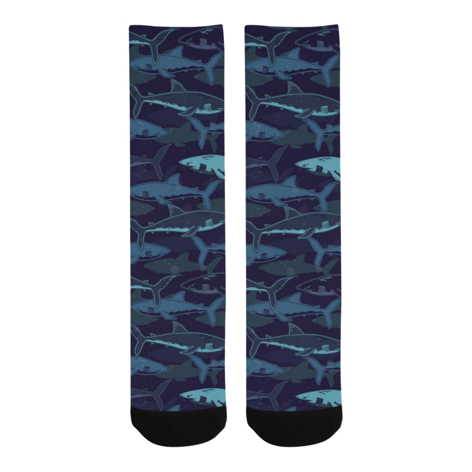 Shark pattern Crew Socks