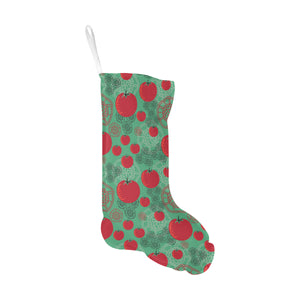Tomato design pattern Christmas Stocking