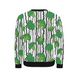 Cool Broccoli pattern Men's Crew Neck Sweatshirt