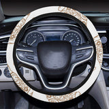 Hand drawn pizza pattern Car Steering Wheel Cover
