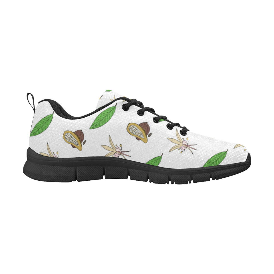 Color hand drawn cacao pattern Men's Sneaker Shoes