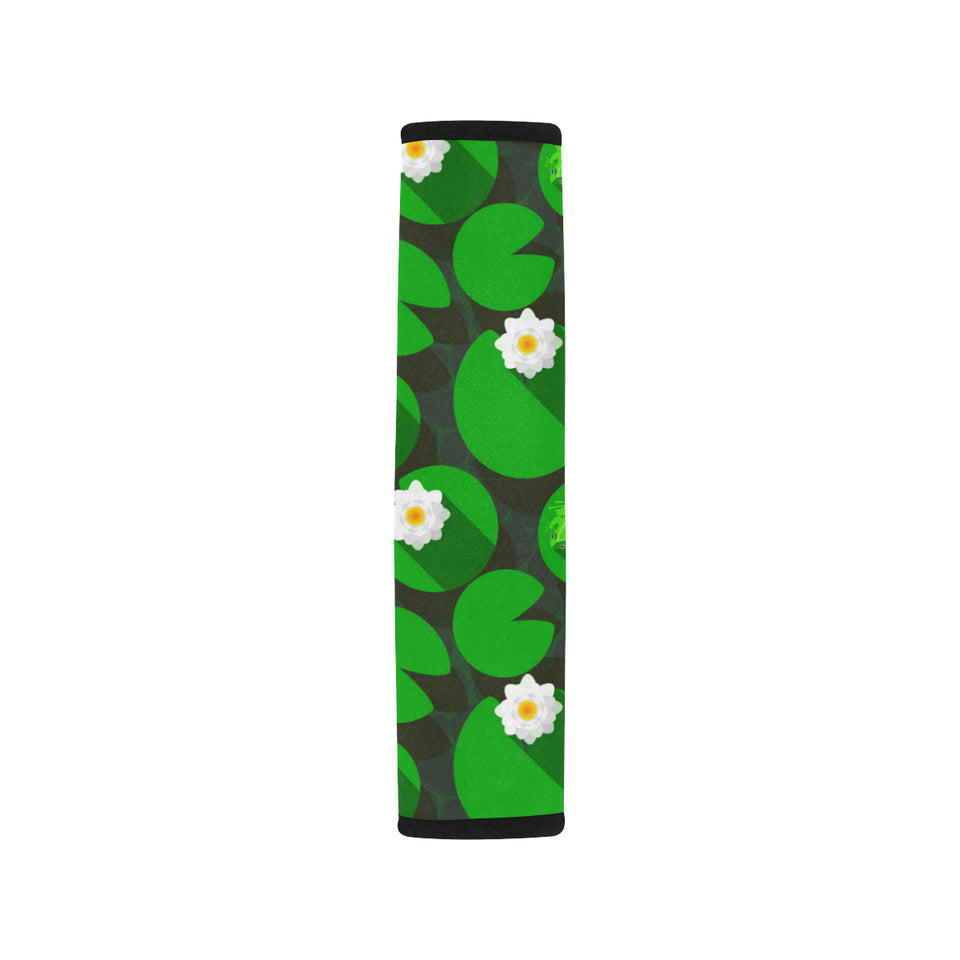 Frog waterlily pattern Car Seat Belt Cover