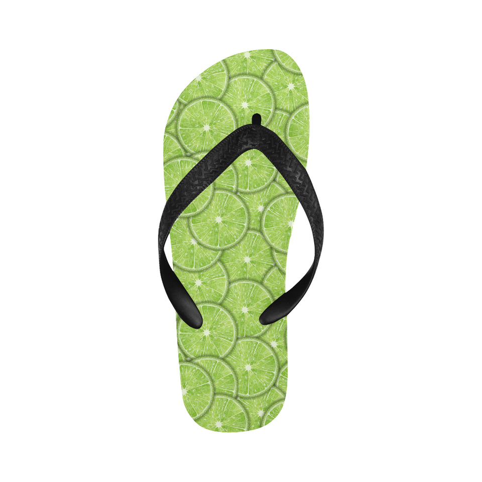 Slices of Lime pattern Unisex Flip Flops