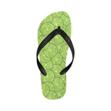 Slices of Lime pattern Unisex Flip Flops