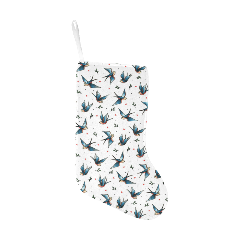 Swallow Pattern Print Design 04 Christmas Stocking