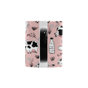 Cows milk product pink background Morphing Mug Heat Changing Mug