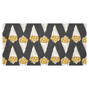 French fries dark background Tablecloth