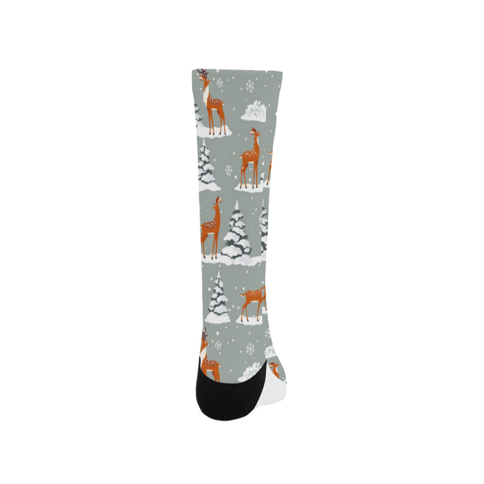 Beautiful deers Winter Christmas Crew Socks