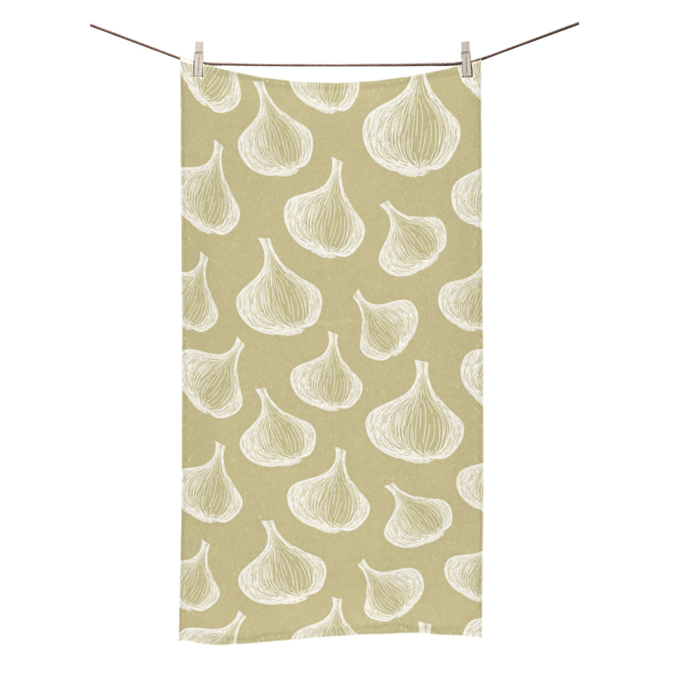 Garlic design pattern Bath Towel