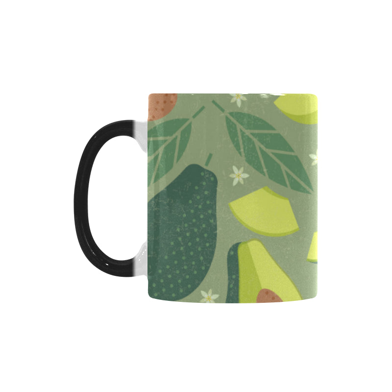 Avocado pattern Morphing Mug Heat Changing Mug