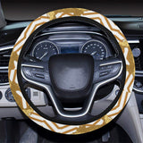 Rhino yellow theme pattern Car Steering Wheel Cover