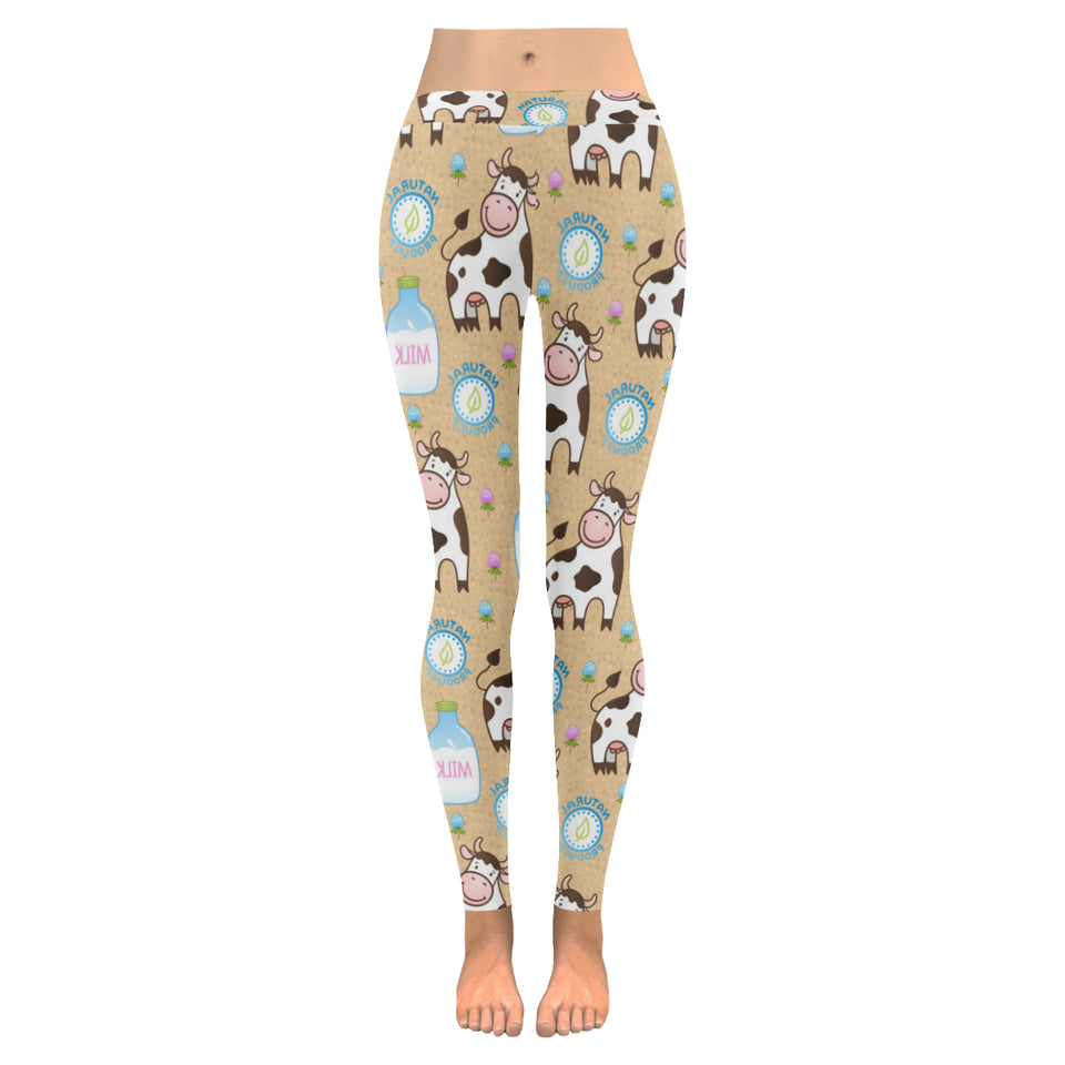 Cow bottle of milk pattern Women's Legging Fulfilled In US