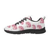 Pink lotus waterlily pattern Women's Sneaker Shoes