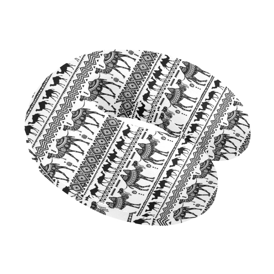 Camel polynesian tribal pattern U-Shaped Travel Neck Pillow