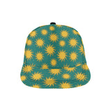 Sun green background All Over Print Snapback Cap