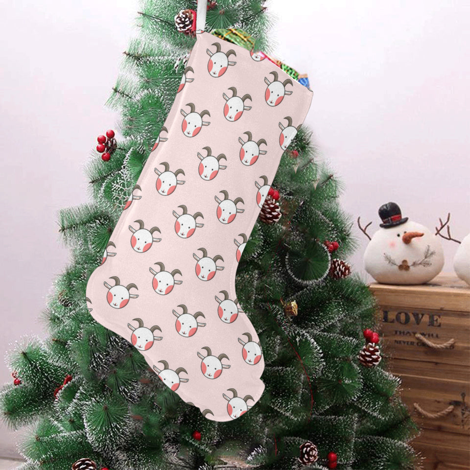 Cute goat pattern Christmas Stocking
