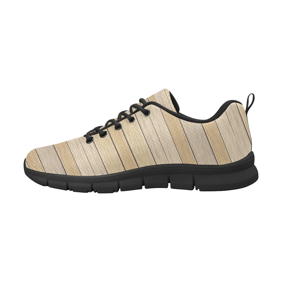 Wood Printed Pattern Print Design 01 Women's Sneaker Shoes
