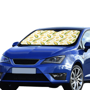 Corn Pattern Print Design 05 Car Sun Shade