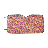 Gear Pattern Print Design 04 Car Sun Shade