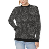 Pizza pattern Women's Crew Neck Sweatshirt