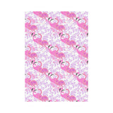 Pink flamingo flower pattern House Flag Garden Flag