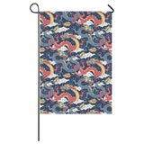 Blue red dragon cloud pattern House Flag Garden Flag