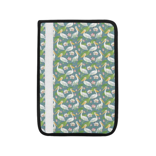 Pelican Pattern Print Design 04 Car Seat Belt Cover