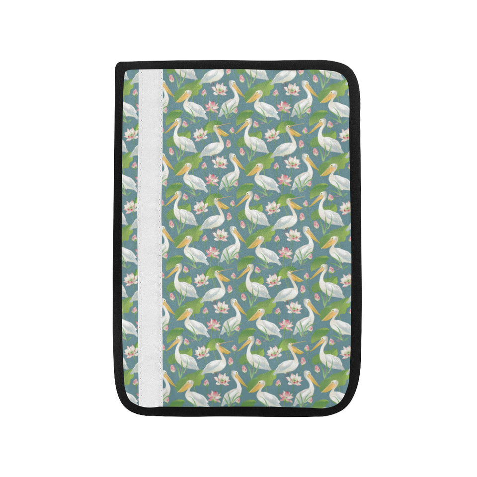 Pelican Pattern Print Design 04 Car Seat Belt Cover