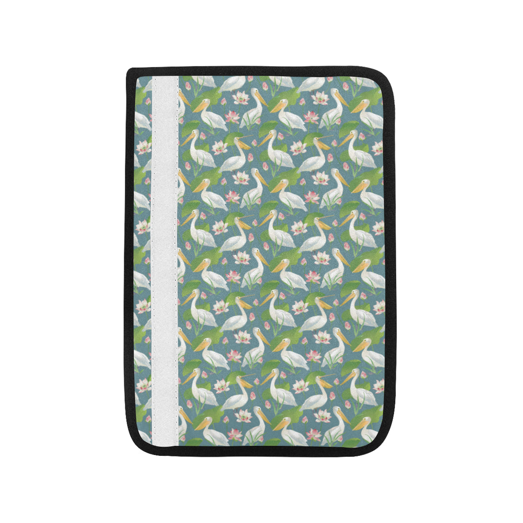 Pelican Pattern Print Design 04 Car Seat Belt Cover