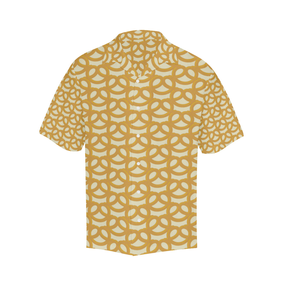 Pretzels Pattern Print Design 01 Men's All Over Print Hawaiian Shirt (Model T58)